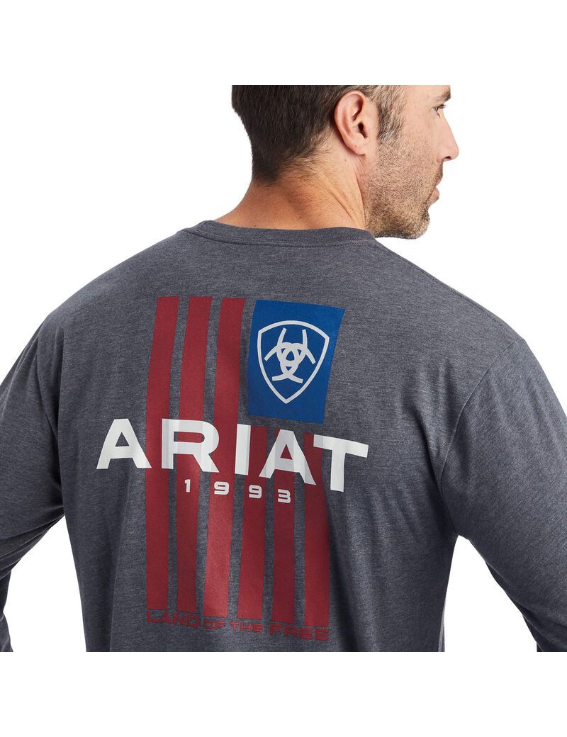 T Shirts Ariat LOTF Titane Homme | DMT-31369262