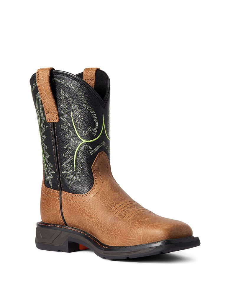 Bottes Western Ariat Workhog Xt Larges Square Embout Multicolore Enfant | WCN-49793736