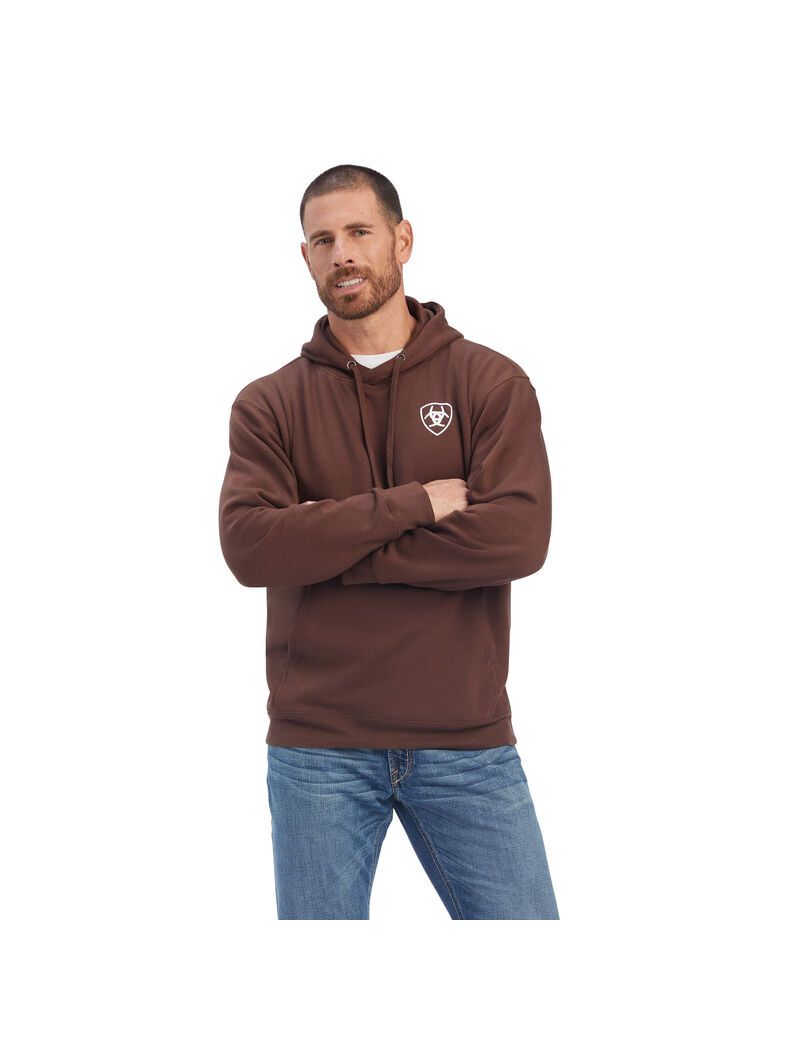 Sweats Ariat Southwest Cuir Marron Homme | NGC-29219241