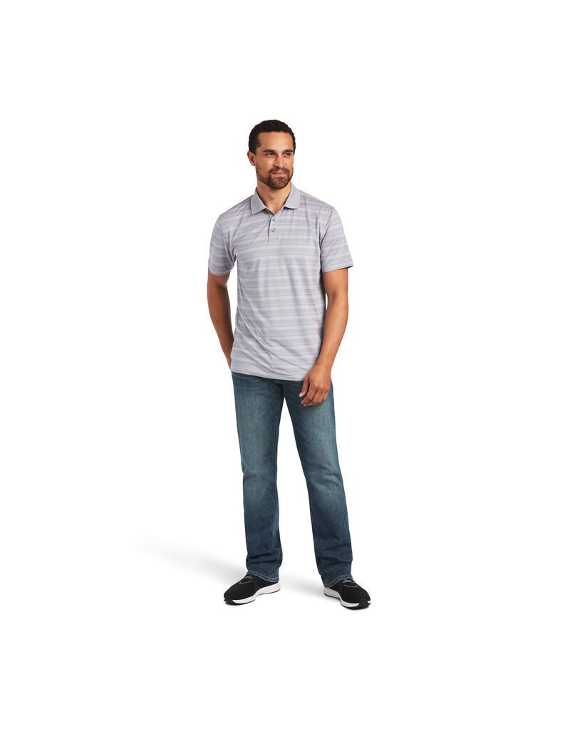 Polos Ariat Ombre Stripe Ftd Multicolore Homme | EST-81026394