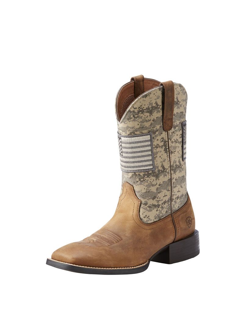 Bottes Western Ariat Sport Patriot Marron Homme | QYT-44400588