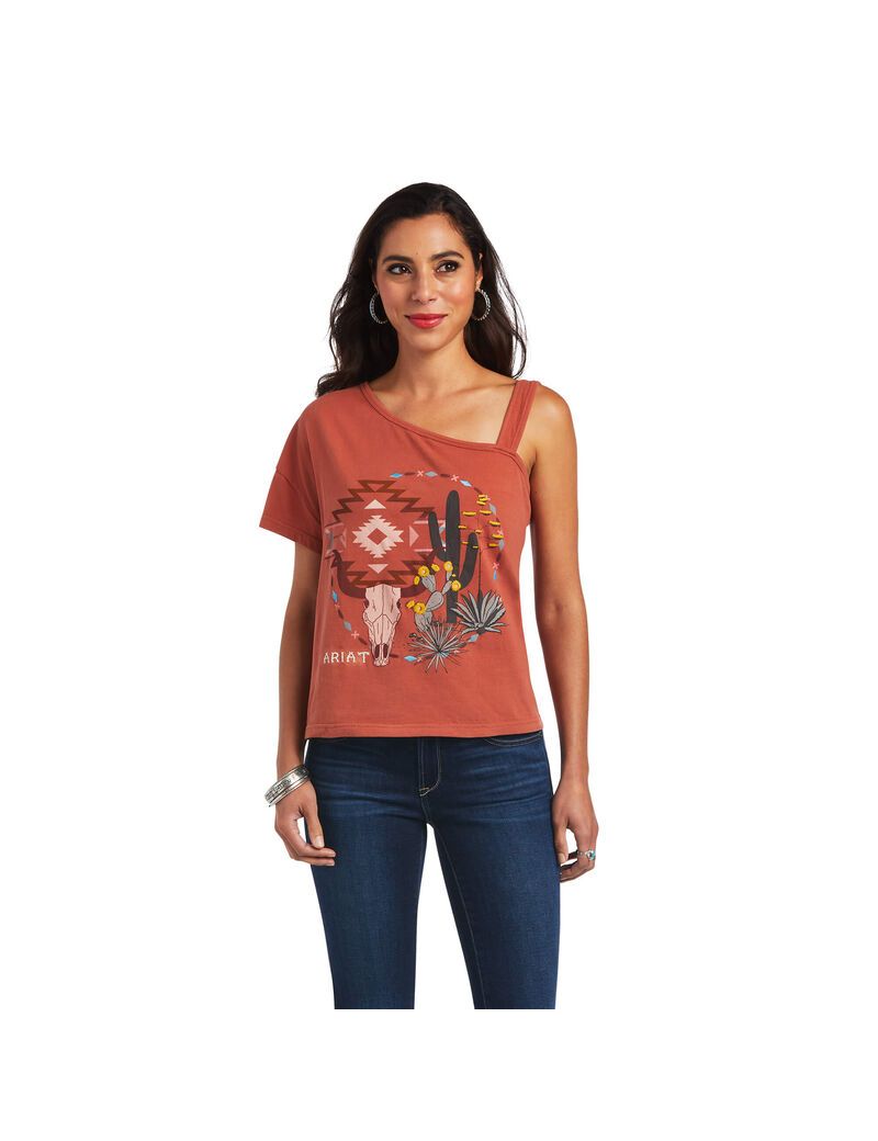 Hauts Ariat Around and Around Tee Multicolore Femme | QUE-68742704