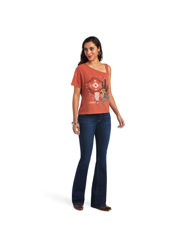 Hauts Ariat Around and Around Tee Multicolore Femme | QUE-68742704