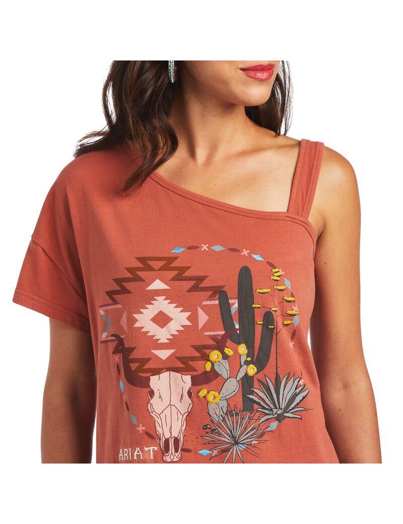 Hauts Ariat Around and Around Tee Multicolore Femme | QUE-68742704