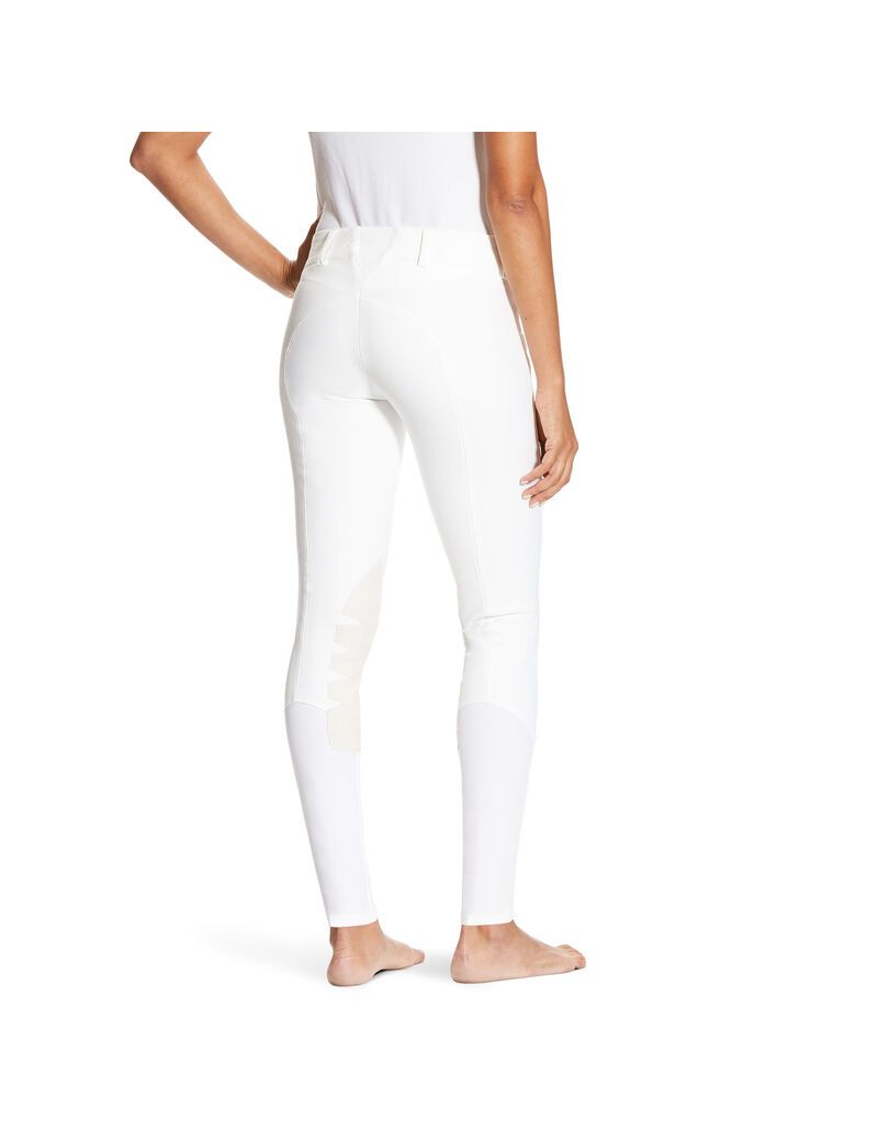 Pantalon Ariat Olympia SMU Knee Patch Breech Blanche Femme | OWV-31145060