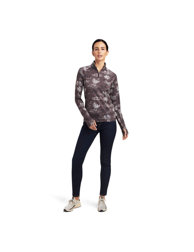 Couches Intermédiaires Ariat Lowell 2.0 1/4 Zip Multicolore Femme | CVA-17979604