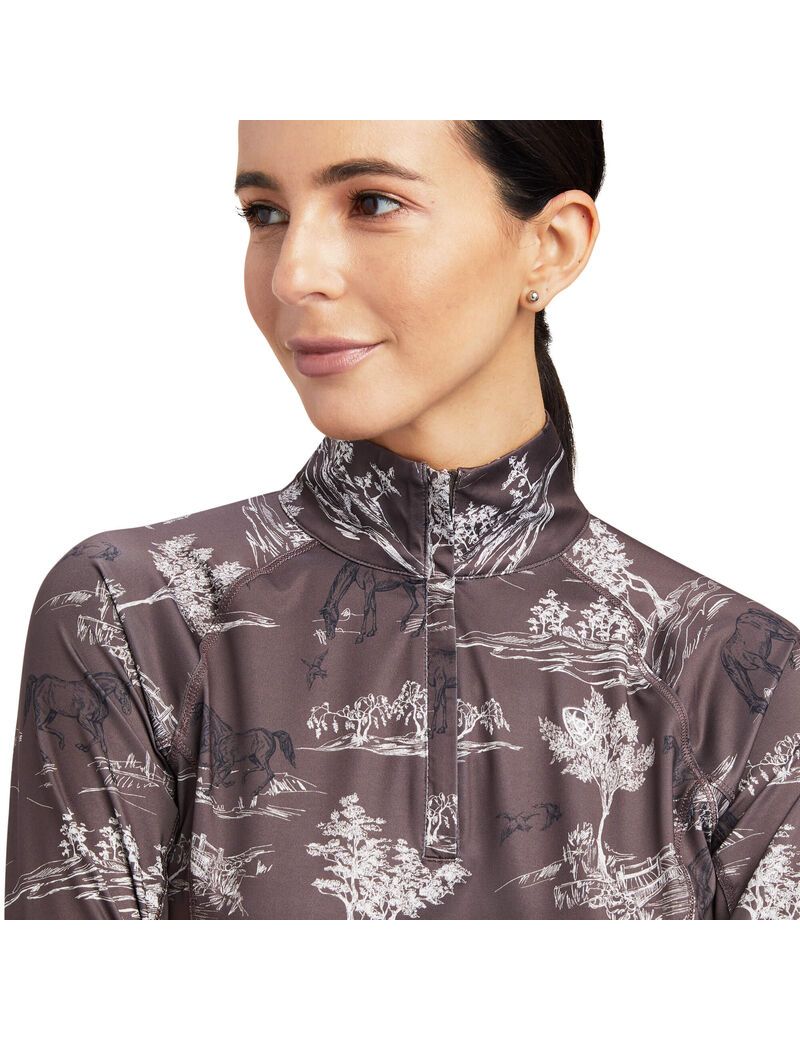 Couches Intermédiaires Ariat Lowell 2.0 1/4 Zip Multicolore Femme | CVA-17979604