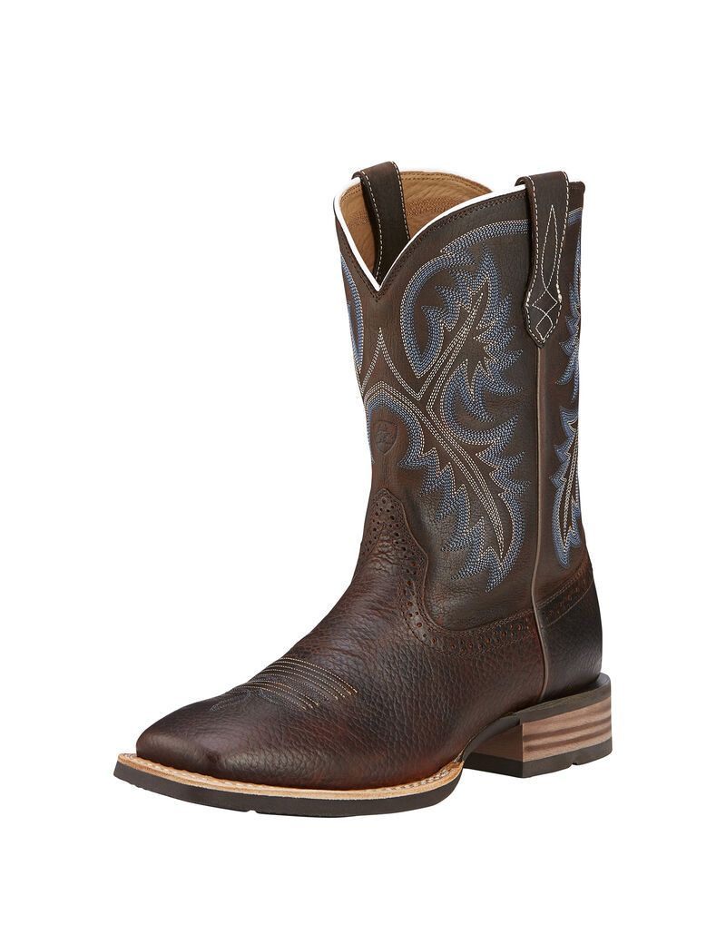 Bottes Western Ariat Quickdraw Marron Homme | KVK-14673587