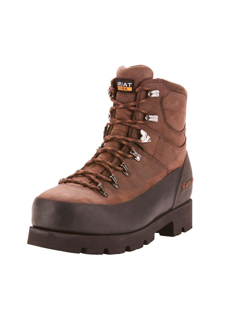 Bottes Imperméables Ariat Linesman Ridge 6' GORE-TEX Composite Embout Travail Marron Homme | NFB-95531101