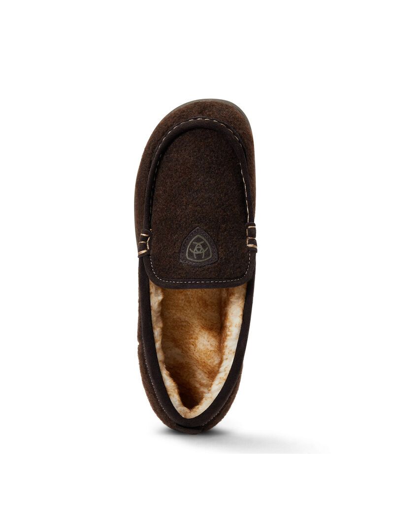 Chaussons Ariat Lost Lake Moccasin Chocolat Homme | XIG-83104364