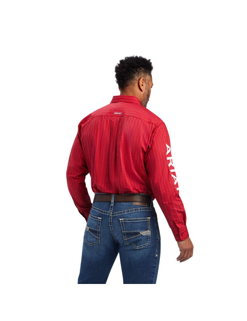 Chemises De Costume Ariat Team Maximus Classiche Fit Rouge Homme | WHB-40548676