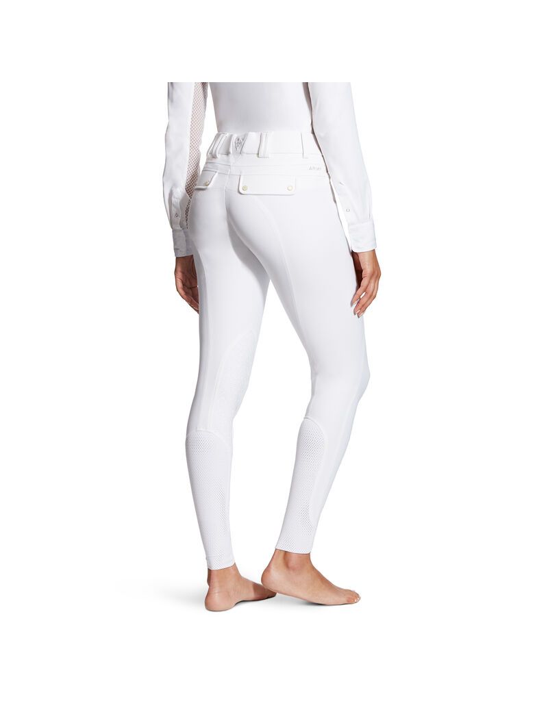 Pantalon Ariat Tri Factor Grip Knee Patch Breech Blanche Femme | QQI-42804146