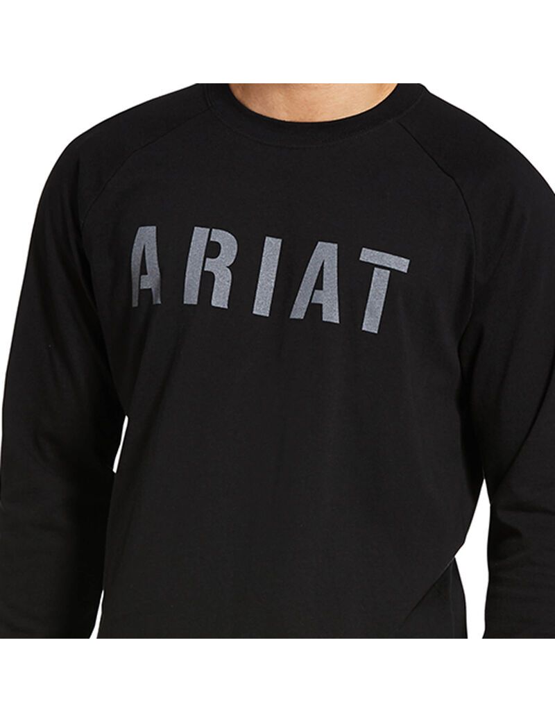 Vêtements De Travail Ariat Rebar CottonStrong Block T Shirts Noir Homme | WHD-02247271