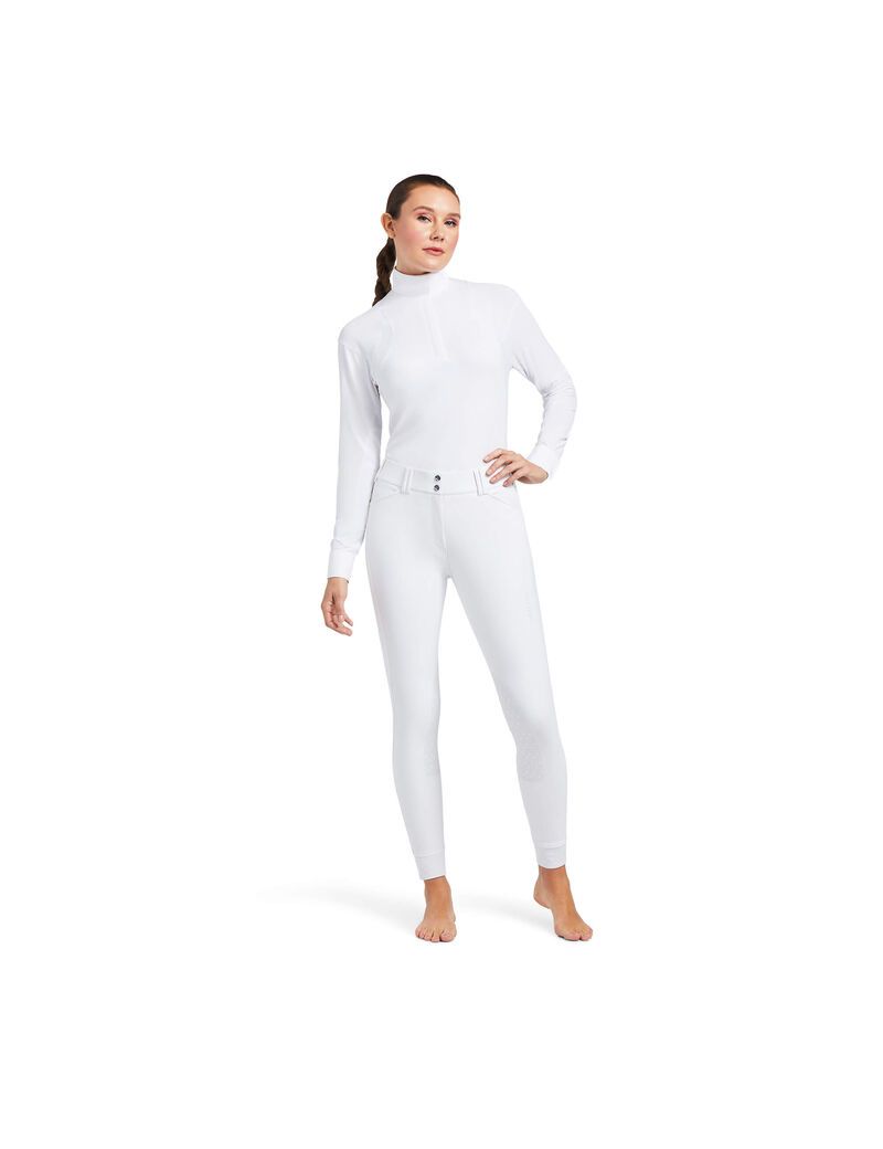 Pantalon Ariat Tri Factor Grip Knee Patch Breech Blanche Femme | QQI-42804146