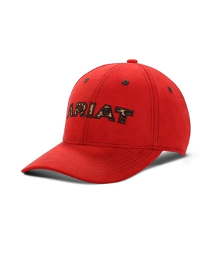 Casquettes Ariat Cheetah logo Rouge Femme | QZX-90236886