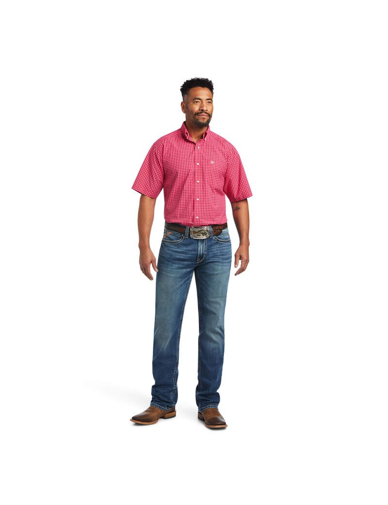 Chemises De Costume Ariat Pro Series Miles Classiche Fit Rose Clair Homme | ZWJ-41402169