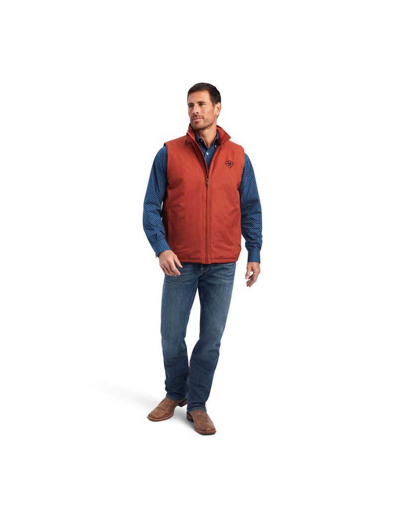 Gilet Ariat Team Logo Insulated Marron Homme | PCG-86444969