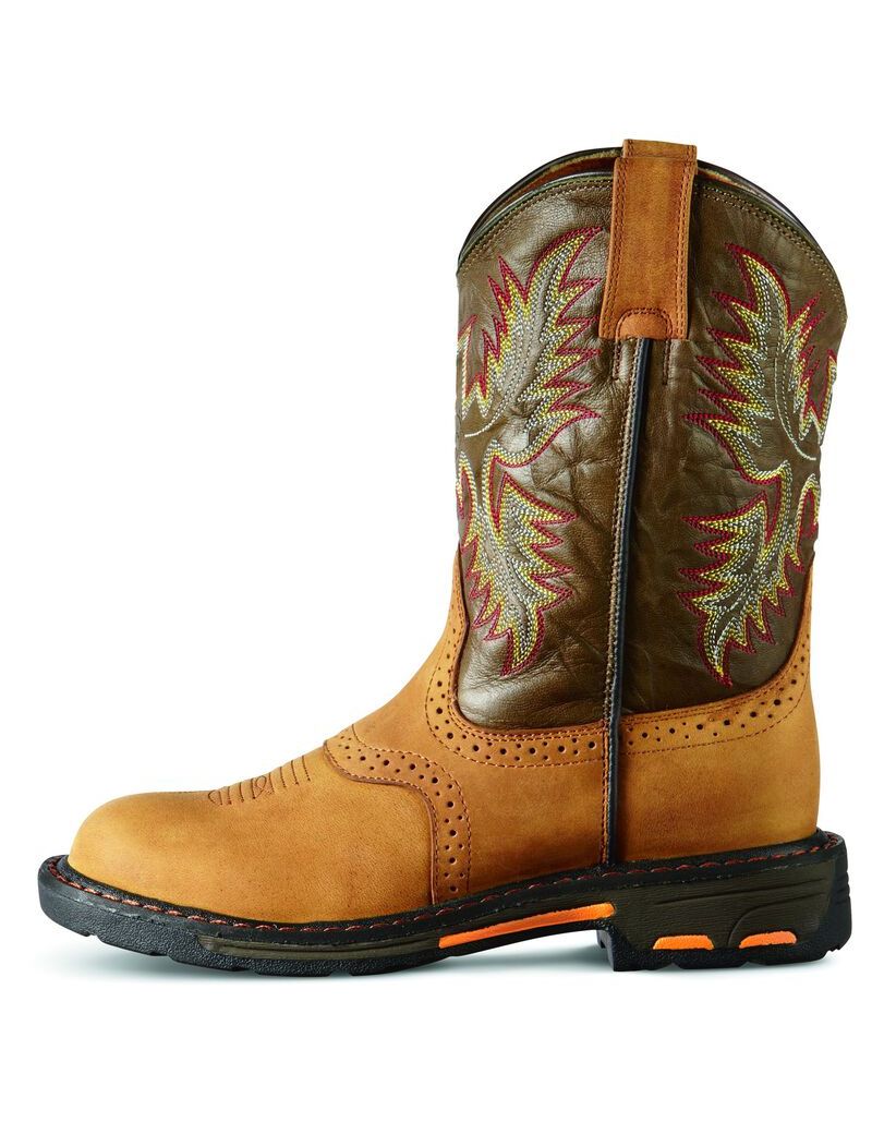 Bottes Western Ariat Workhog Pull On Multicolore Enfant | IRD-06866151