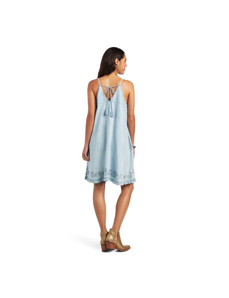 Peignoir Ariat Meadow Bleu Clair Femme | MKO-99773015