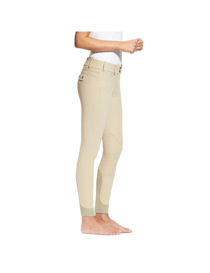 Pantalon Ariat Tri Factor Grip Knee Patch Breech Marron Femme | VIN-90996991