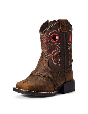 Bottes Western Ariat Stompers Beaumont Marron Enfant | FRA-52514895