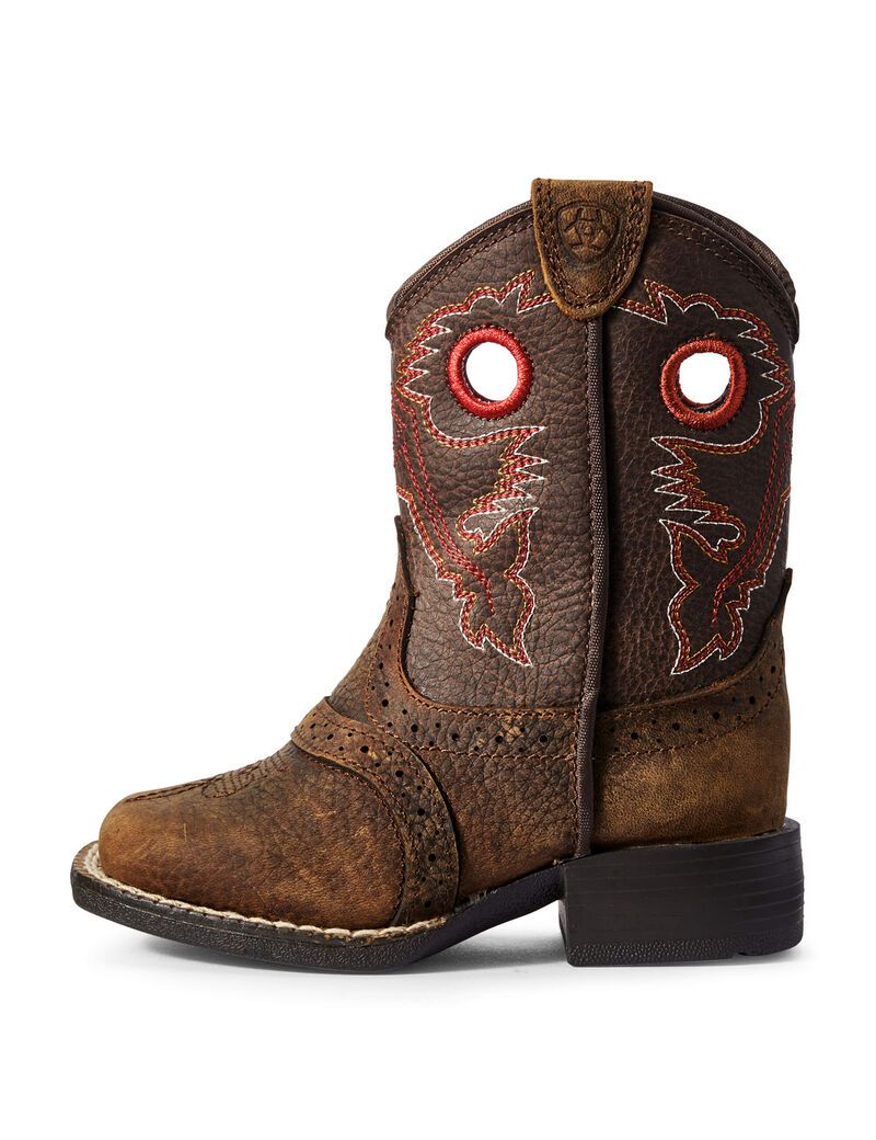 Bottes Western Ariat Stompers Beaumont Marron Enfant | FRA-52514895