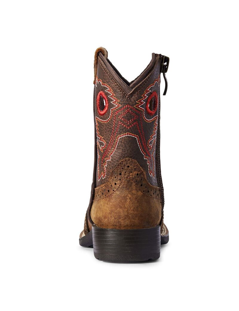 Bottes Western Ariat Stompers Beaumont Marron Enfant | FRA-52514895