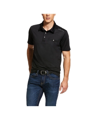 Polos Ariat Norco Noir Homme | TYV-07077220