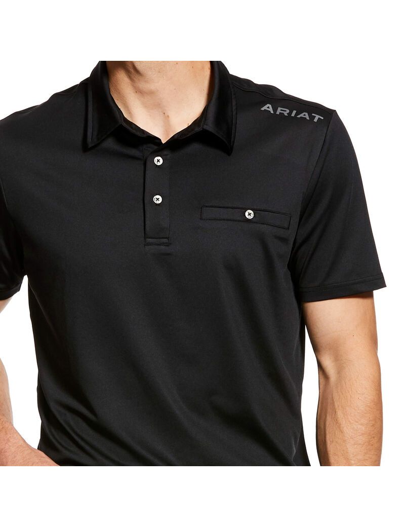 Polos Ariat Norco Noir Homme | TYV-07077220