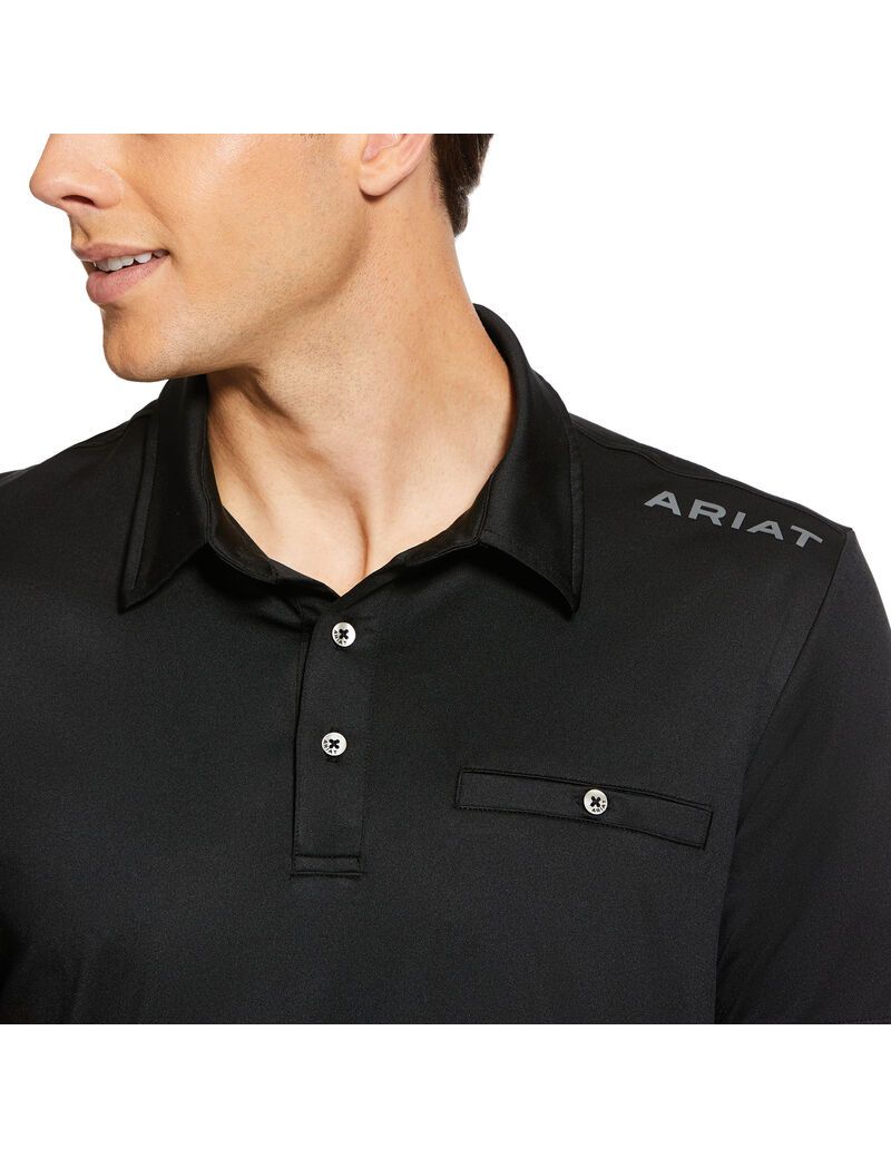 Polos Ariat Norco Noir Homme | TYV-07077220