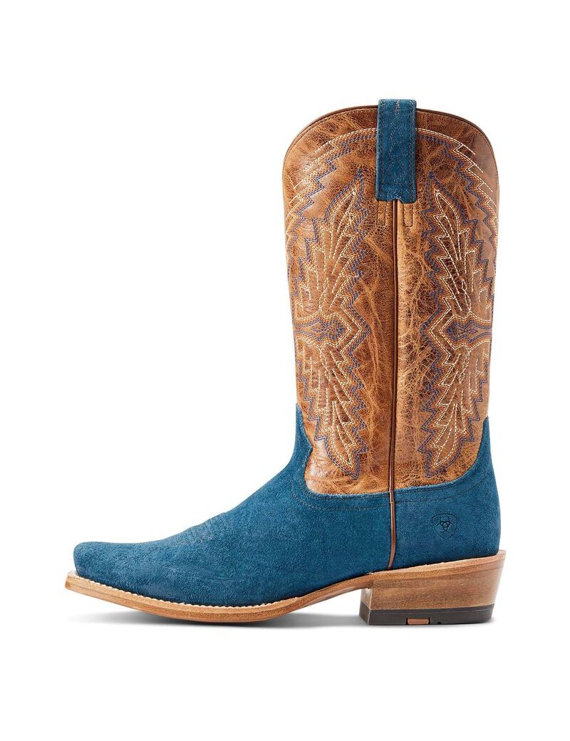 Bottes Western Ariat Futurity Showman Grise Bleu Homme | CCX-07867042