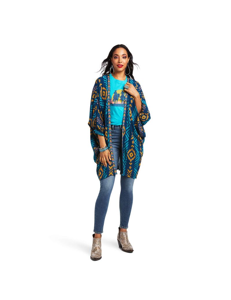 Hauts Ariat Ella Kimono Wrap Multicolore Femme | QYQ-78668649