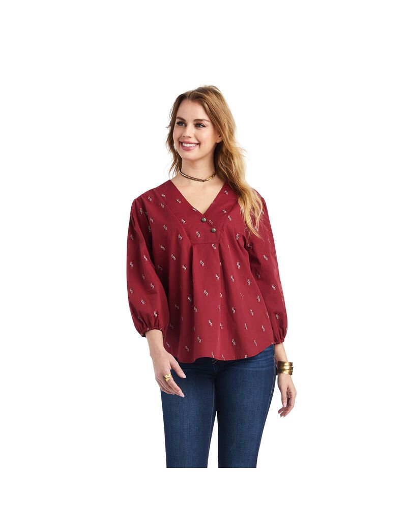 Hauts Ariat Peasant Chimayo Blouse Multicolore Femme | XKD-23858798