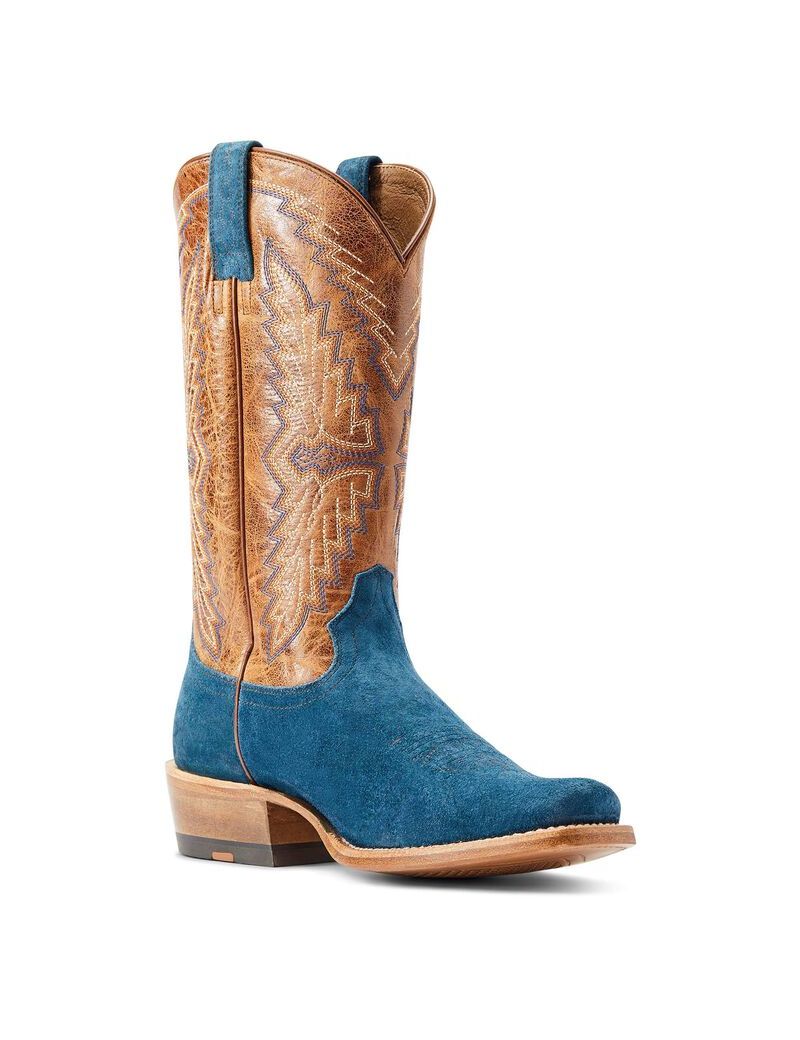 Bottes Western Ariat Futurity Showman Grise Bleu Homme | CCX-07867042