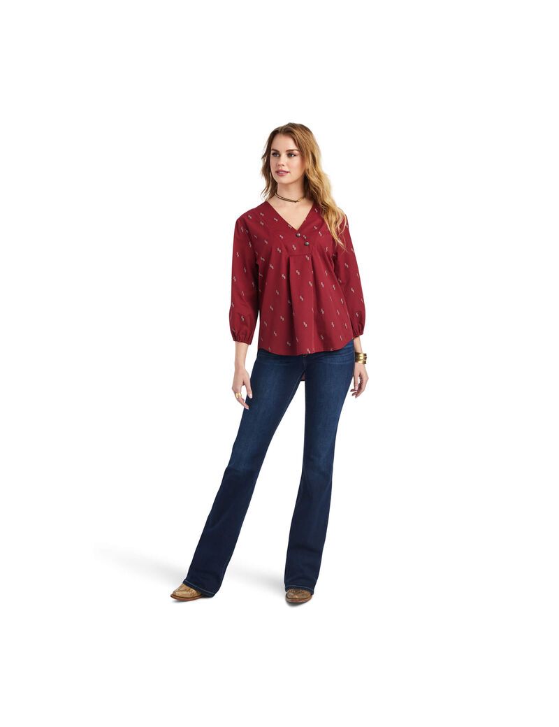 Hauts Ariat Peasant Chimayo Blouse Multicolore Femme | XKD-23858798