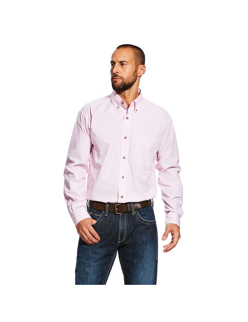 Chemises De Costume Ariat Pro Series Dayne Mini Stripe Rose Homme | BJZ-95534179