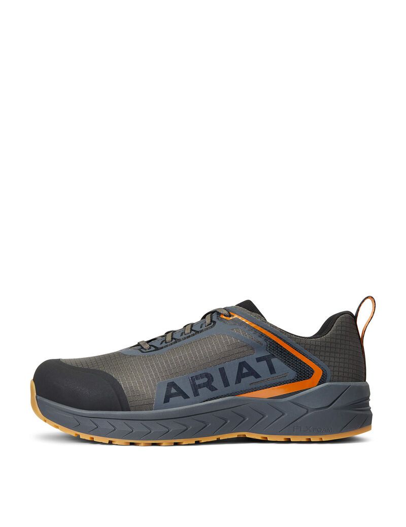 Bottes de Travail Ariat Outpace Composite Embout Sécurité Shoe Grise Homme | VBK-13302520