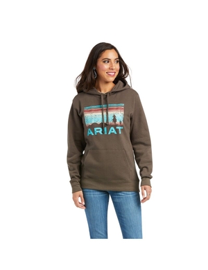 Sweat à Capuche Ariat REAL Arm Logo Multicolore Femme | HHG-04741908