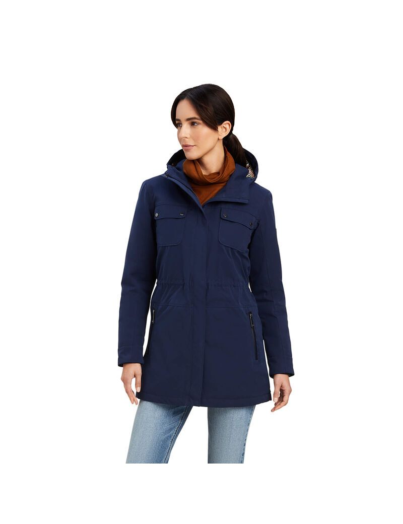 Vestes Ariat Argentium Parka Bleu Marine Femme | OLP-70159874