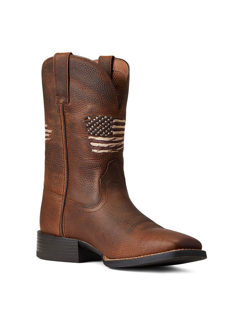 Bottes Western Ariat Sport All Country Marron Homme | RUN-30667427