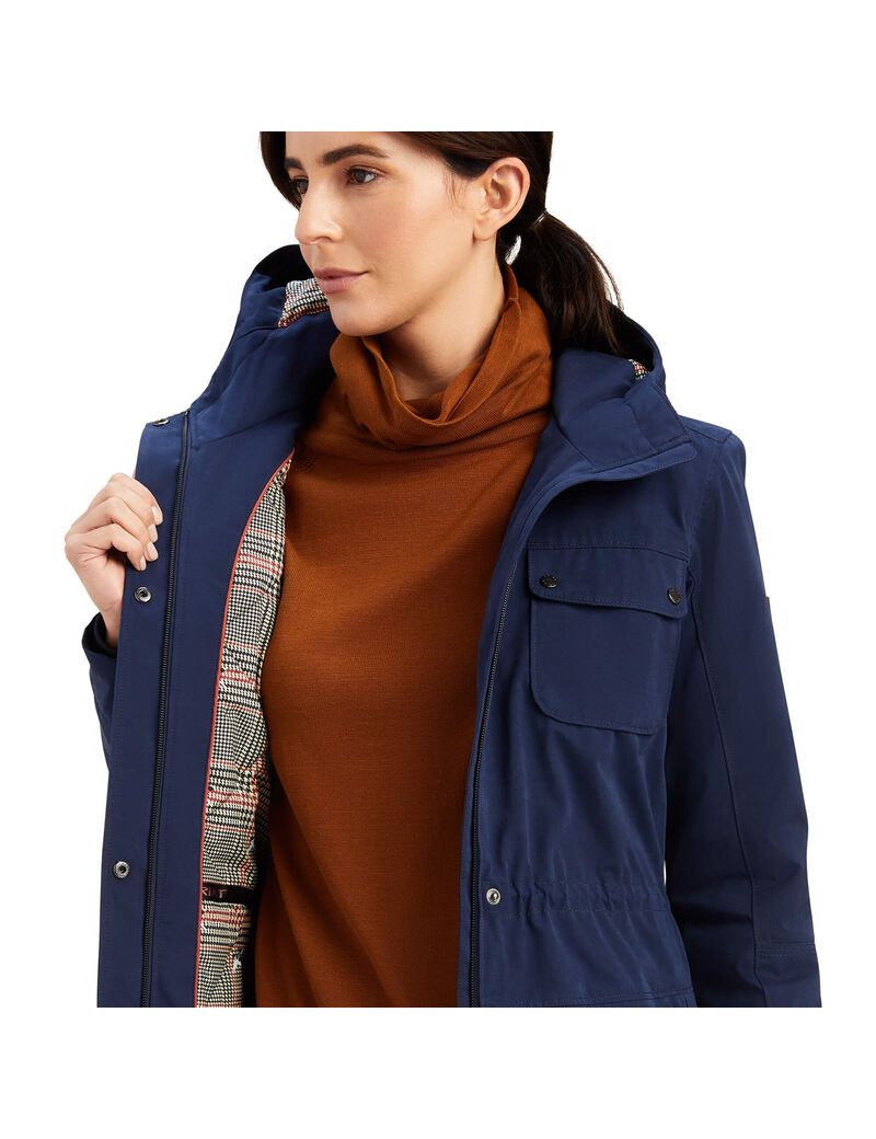 Vestes Ariat Argentium Parka Bleu Marine Femme | OLP-70159874