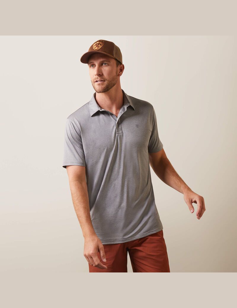 Polos Ariat Charger 2.0 Fitted Multicolore Homme | DNM-64531727