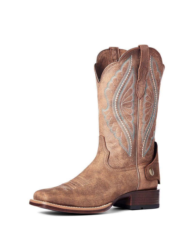 Bottes Western Ariat Primetime Ez Zip Marron Femme | NLY-55070879