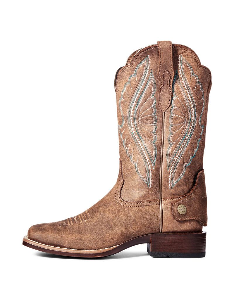 Bottes Western Ariat Primetime Ez Zip Marron Femme | NLY-55070879