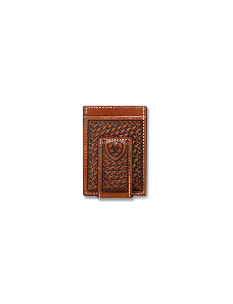 Sacs Ariat Lattice embossed money clip Marron Homme | JFC-00271212