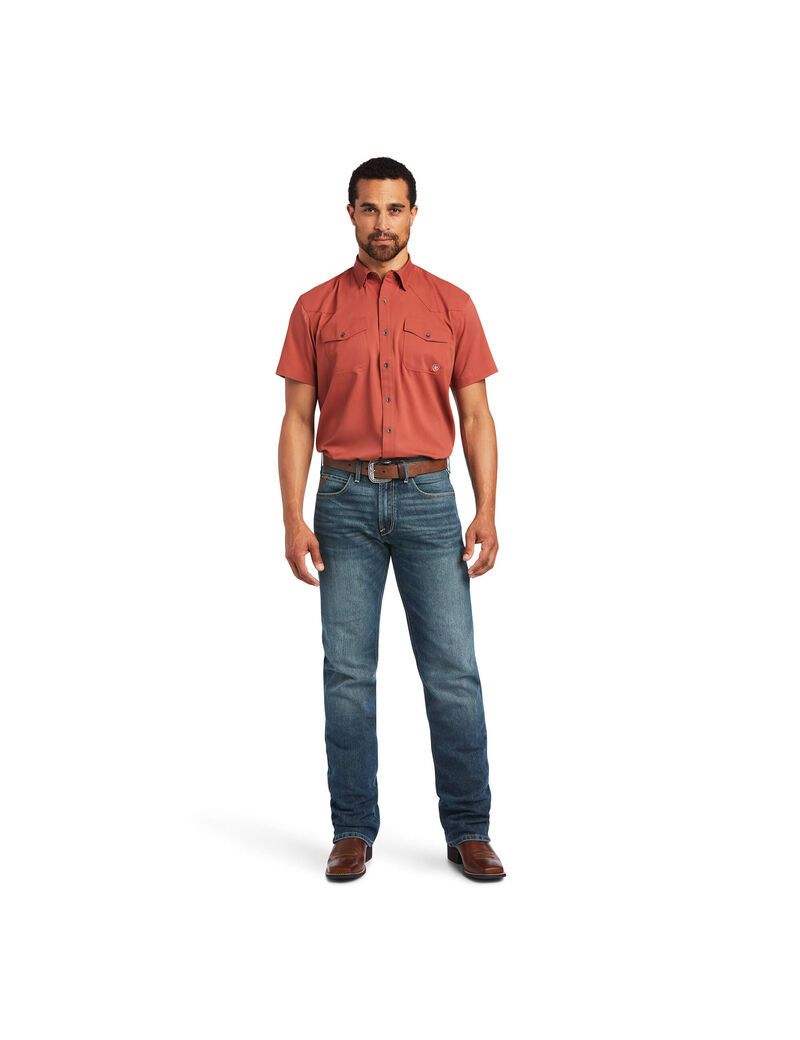 Chemises De Costume Ariat VentTEK Western Fitted Multicolore Homme | GHW-92839589