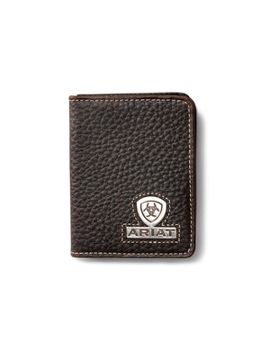 Portefeuilles Ariat Bifold Stacked Logo Marron Homme | NGC-40160492