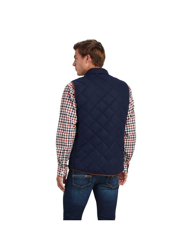 Gilet Ariat Woodside Bleu Marine Homme | IOT-15368966