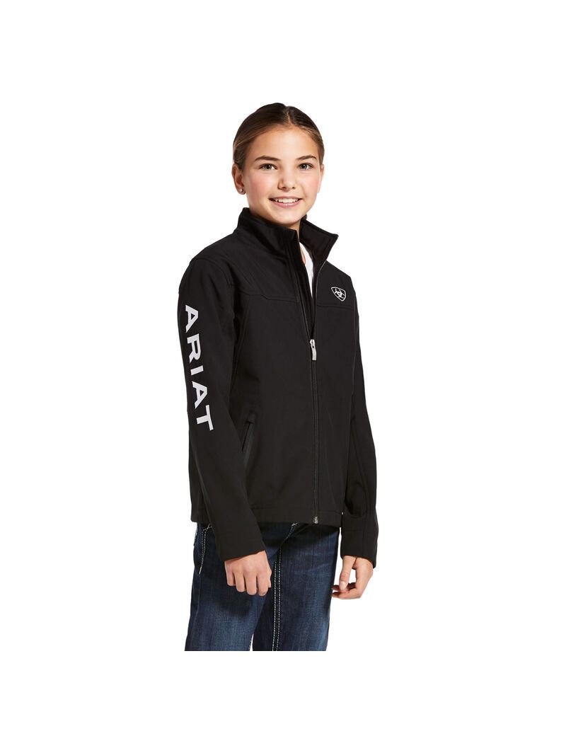 Vestes Ariat New Team Softshell Noir Enfant | GBA-22566484