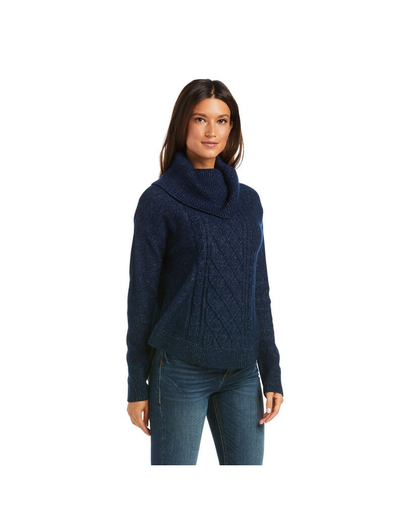 Chandails Ariat Montara Bleu Marine Femme | GMX-99197561